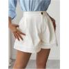 image:imageMakeMeChic Womens High Waist Wide Leg Shorts Dressy Shorts Work BusinessWhite