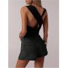 image:imageMakeMeChic Womens Jean Denim Skirt Shorts Y2k Mini Skirt Denim Skorts StreetwearBlack