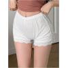 image:imageMakeMeChic Womens Lace Slip Shorts Elastic Waist French Knickers Pajama BottomsWhite