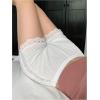 image:imageMakeMeChic Womens Lace Slip Shorts Elastic Waist French Knickers Pajama BottomsWhite