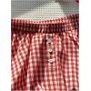 image:imageMakeMeChic Womens Plaid Gingham Bubble Shorts Elastic Waist Button Front Y2k Boxer ShortsMulticolor