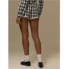 image:imageMakeMeChic Womens Plaid Mini Shorts Lace Trim Elastic Low Waist Cute Summer ShortsMulticolor