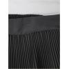 image:imageMakeMeChic Womens Pleated Ruffle Shorts Summer Wide Leg Flowy Dressy ShortsBlack