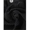 image:imageMakeMeChic Womens Pleated Ruffle Shorts Summer Wide Leg Flowy Dressy ShortsBlack