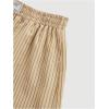 image:imageMakeMeChic Womens Striped Track Shorts Elastic High Waist Straight Leg ShortsKhaki