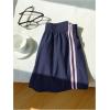 image:imageMakeMeChic Womens Striped Wide Leg Short Elastic Waist Loose Fit Summer ShortsBlue