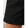 image:imageMakeMeChic Womens Summer Dressy Casual Shorts Plaid Elastic High Waisted Tailored Shorts Work Wide Leg Mini ShortsBlack Solid