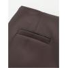 image:imageMakeMeChic Womens Summer Mini Skirt Shorts Wrap Asymmetrical Skorts Business Casual OutfitsBrown