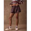 image:imageMakeMeChic Womens Summer Satin Sweat Shorts Y2k Wide Leg Lounge Running Shorts BoxersMaroon