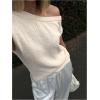 image:imageMakeMeChic Womens Summer Swimsuit Coverup Off The Shoulder Tops Knit Vacation Beach Cover UpsApricot