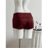 image:imageMakeMeChic Womens Summer Y2K Punk Shorts Rivet Studded Straight Leg Mini Shorts Club OutfitsRust Brown