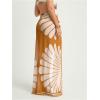 image:imageMakeMeChic Womens Swim Cover Ups Long Skirt Floral Sarong Bathing Suit Wrap Beach SkirtKhaki