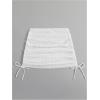 image:imageMakeMeChic Womens Swimsuit Cover Up Drawstring Ruched Mini Skirt Bathing Suit CoverupsWhite B
