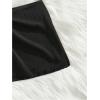 image:imageMakeMeChic Womens Swimsuit Coverup Beach Cover Ups Starfish Mini SkirtBlack Knit