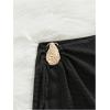 image:imageMakeMeChic Womens Swimsuit Coverup Beach Cover Ups Starfish Mini SkirtBlack Knit