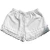 image:imageMakeMeChic Womens Y2k Ruffle Lace Layered Mirco Shorts Elastic Waist Mini ShortsWhite