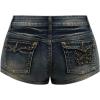 image:imageMAKEMECHIC Womens Y2k Jean Shorts Low Waist Studded Skinny Mini Denim ShortsBlue
