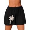 image:imageMakeMeChic Womens Beach Cover Up Shorts Tropical Swimsuit Coverups Vacation Outfit Resort WearBlack