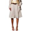 image:imageMakeMeChic Womens Business Dressy Shorts Bermuda High Waist Wide Leg ShortsApricot