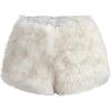 image:imageMakeMeChic Womens Fur Skirts Brown Mini Shorts Y2K Summer Fuzzy Low Waisted Skorts Concert OutfitsWhite