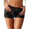 image:imageMakeMeChic Womens Sequin Micro Mini Shorts Sparkly Low Waist Party Night Out Hot PantsBlack