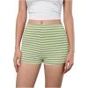image:imageMakeMeChic Womens Summer Crochet Shorts Striped Knit Pajama Micro Mini Shorts Lounge BottomsGreen