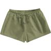 image:imageMakeMeChic Womens Summer Linen Shorts Wide Leg Drawstring Beach Shorts LoungewearArmy Green