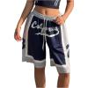 image:imageMakeMeChic Womens Summer Shorts Y2K Baggy High Waisted Bermuda Shorts Letter Printed ShortMulticolor