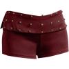 image:imageMakeMeChic Womens Summer Y2K Punk Shorts Rivet Studded Straight Leg Mini Shorts Club OutfitsRust Brown