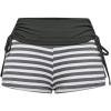 image:imageMakeMeChic Womens Y2K Gothic Fold Over Mini Shorts Grunge Punk Striped Micro Shorts Drawstring Tie Side Low Rise ShortsWhite