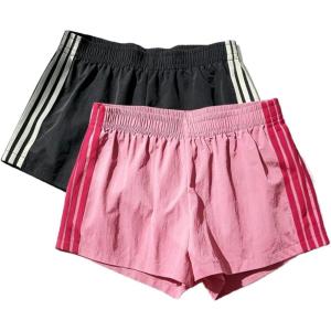 image:imageMakeMeChic Womens 2 Pack Striped Running Shorts Summer Track Workout Athletic ShortsPink Black Striped