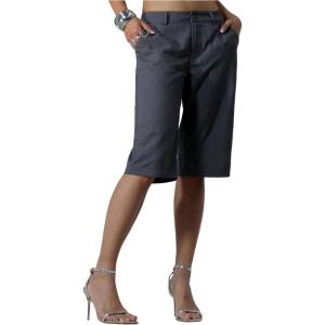 image:imageMakeMeChic Womens Bermuda Shorts Dressy Tailored Pants Knee Length Low Waisted Shorts Office Business Fall ShortsGrey