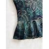 image:imageMAKEMECHIC Womens Summer Boho Tops Floral Paisley Print Sleeveless Flared Hem Y2K Going Out TopsMulticolor