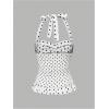 image:imageMakeMeChic Womens 3 Pack Casual Halter Tops Polka Dots Gingham Print Shirred Back Summer Tank TopsMulticolor