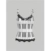 image:imageMakeMeChic Womens 3 Pack Lace Trim Camisole Musical Graphic V Neck Spaghetti Strap Sleeveless Y2k TopsBlack and White