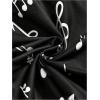 image:imageMakeMeChic Womens 3 Pack Lace Trim Camisole Musical Graphic V Neck Spaghetti Strap Sleeveless Y2k TopsBlack and White