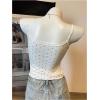 image:imageMakeMeChic Womens 3 Pack Polka Dots Crop Tank Tops Lace Trim Sleeveless Bow Knot Y2K CamisolesMulticolor