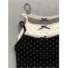 image:imageMakeMeChic Womens 3 Pack Polka Dots Crop Tank Tops Lace Trim Sleeveless Bow Knot Y2K CamisolesMulticolor