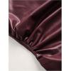 image:imageMakeMeChic Womens Faux Leather One Shoulder Top Ruched Y2k Tank Crop ShirtBurgundy