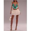 image:imageMakeMeChic Womens Floral Draped Front Cami Criss Cross Open Back Y2k Tank Crop TopsGreen