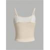 image:imageMakeMeChic Womens Floral Print Spaghetti Strap Sleeveless Summer Camisole Crop TopWhite