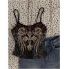 image:imageMakeMeChic Womens Grunge Goth Top 3 Pack Punk Y2k Crop Spaghetti Strap Fitted CamisoleMulticolor