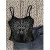 image:imageMakeMeChic Womens Grunge Goth Top 3 Pack Punk Y2k Crop Spaghetti Strap Fitted CamisoleMulticolor B