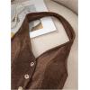 image:imageMakeMeChic Womens Halter Tops Fall Business Casual Sleeveless Open Back Going Out Tops Cowboy ChicBrown