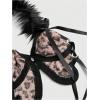 image:imageMakeMeChic Womens Halter Tops Fall Y2K Cheetah Print Faux Fur Bow Backless Crop TopsPink