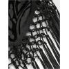 image:imageMakeMeChic Womens Halter Tops Tassel Hem Sleeveless Mesh Sheer Country Concert Tank TopsBlack