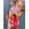 image:imageMakeMeChic Womens Halter Tops White Going Out Backless Cute Summer Criss Cross Classy Night Out TopsMulticolor