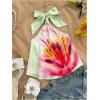 image:imageMakeMeChic Womens Halter Tops White Going Out Backless Cute Summer Criss Cross Classy Night Out TopsMulticolor