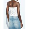 image:imageMakeMeChic Womens Halter Tops White Going Out Backless Cute Summer Criss Cross Classy Night Out TopsWhite D