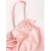 image:imageMakeMeChic Womens Lace Camisole Top Ruffle Going Out Tops Floral Spaghetti Strap Y2k Crop TopsPink